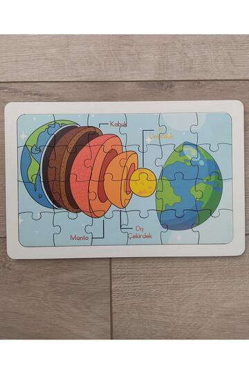Colorful World Structure 24 Piece Puzzle 29 Cm * 19 Cm