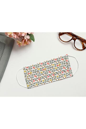 Triangles Cotton Mask 9,5X18 cm Green