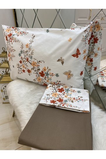 Ranforce Double Bed Sheet Pillow Set 100% Cotton