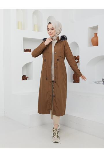 Women's Full Fur Water and Windproof Large Size Coat
