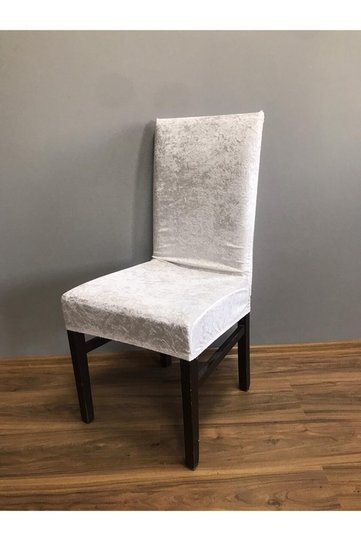 Silk Velvet Chair Cover, Chair Cover, Elastic, Standard 1 Piece Velvet Chair Cover