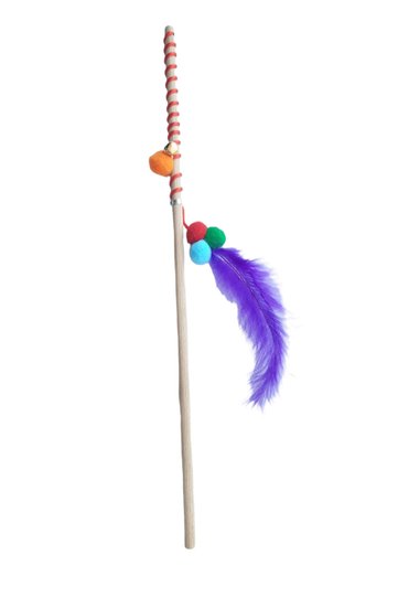 صنارة صيد القطط الصوتية على شكل مثلث من Pompom Ball