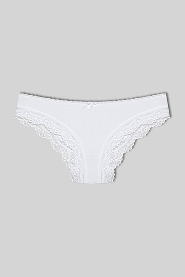 Lace White Elegant Rubber Panties