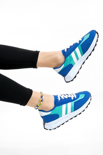 Men's Women's Daily Comfortable Sole Blue Sports Shoes Sneaker