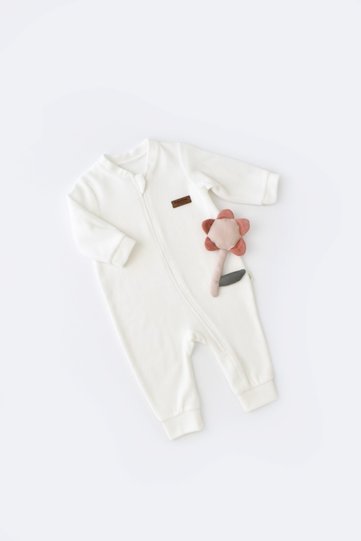Organic Velvet Zippered Jumpsuit