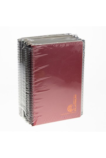 غطاء حلزوني بلاتينيوم A4 100/1 "السعر لقطعة واحدة