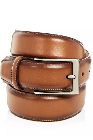 3.5 cm Classic Tan 100% Genuine Leather Belt