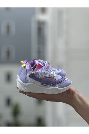 Dinosaur Patterned Children's Sneakers Walking Shoes Stylish Sneakers