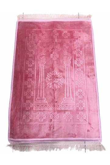 Luxury Thick Soft Plush Prayer Rug with Anti-Slip Base and Bag