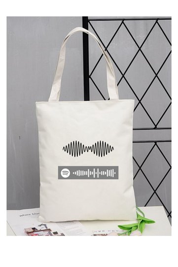 Spotify Coded Arctic Monkeys Designed Tote Bag Cloth Bag