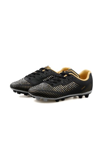 27048 Black Gold Men's Turf Football Shoes 27048-BLACK-GOLD Black