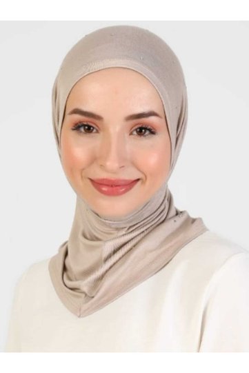 بونيه من الحجر الآسيوي - مينك فاتح\فضي