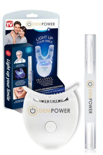 Teeth Whitening Kit & Whitening Dental Pen Set with Blue Light Technology