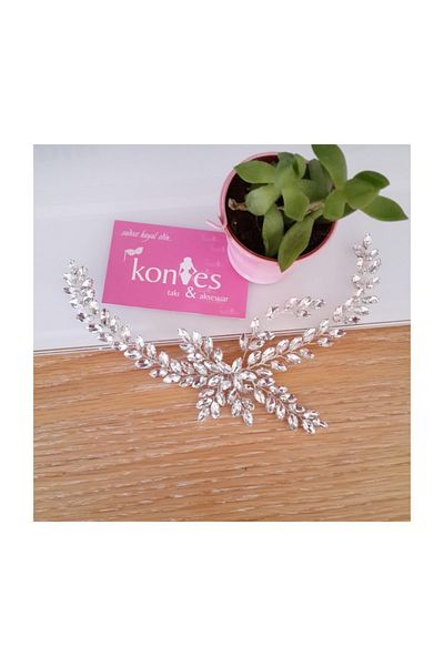 Kontes Bridal Crown Hair Accessory