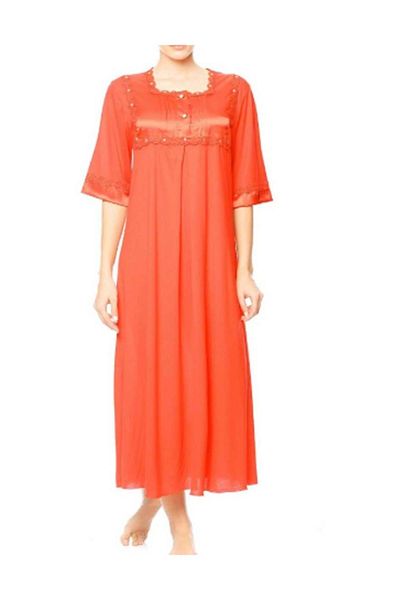 Nurteks Women's Maternity Dressing Gown Nightgown Set Red S