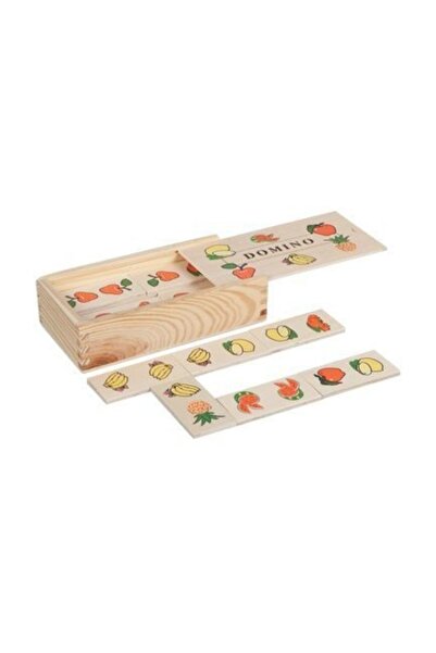 Laylay Toys ألعاب دومينو فروتز التعليمية الخشبية لرياض الأطفال