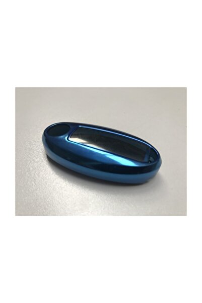 REPLAX Nissan Blue Keyless Start Plastic Key Case with Black Cover