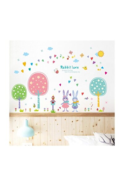 home accessories ديكور حائط لغرفة الأطفال والرضع، ملصق عائلي لطيف على شكل أرن...