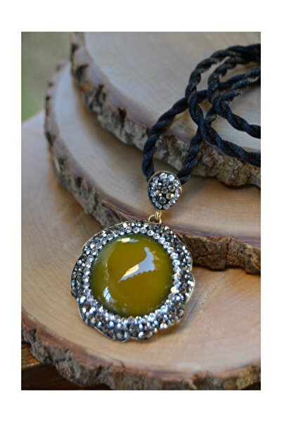 Stoneage Jewellery Akik Doğal Taş El Yapımı Kolye
