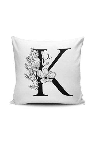 Alkan Homes غطاء وسادة مطبوع رقميًا بحرف K