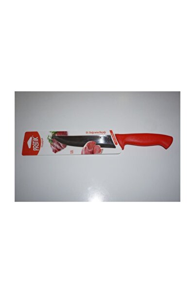 Pratik Red Steel Chopping Knife Plastic Handle 15 cm