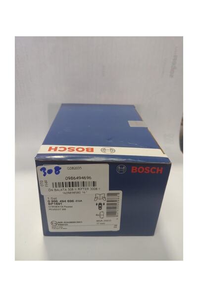 Bosch Ön Fren Balatası Peugeot Rifter Dizel