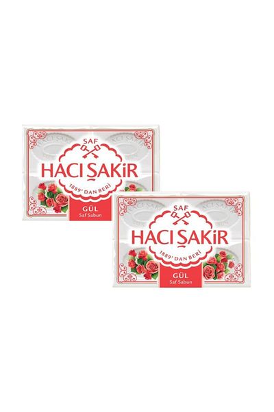 Hacı Şakir Rose Mold Soap 4x150gr - 2 Pieces