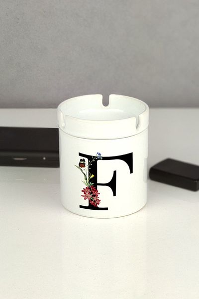 Hediyelen Letter F Unscented Ashtray