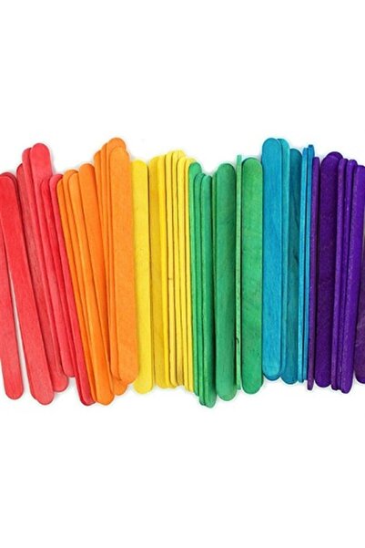 KRAF Kıds Ahşap Çubuk Renkli Küçük 50 Li Kk171