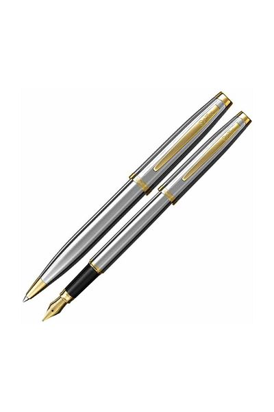Scrikss Fountain pen ballpoint 39 Gold Chrome Lux