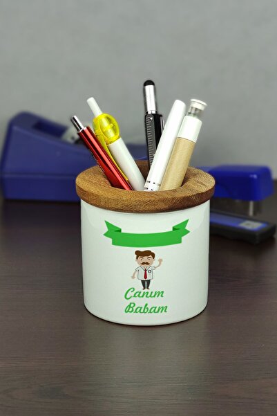 Hediyelen Dragă Tatăl meu Suport pentru stilou din ceramică