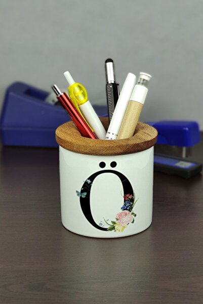 Hediyelen حامل قلم سيراميك حرف O