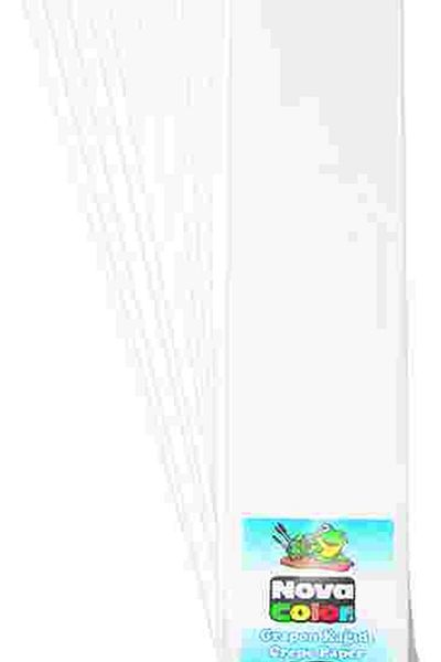 Nova Color Crepe Paper 10 Pieces White Nc-340