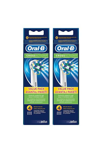 Oral-B Diş Fırçası Yedek Başlığı Cross Action 8 Adet