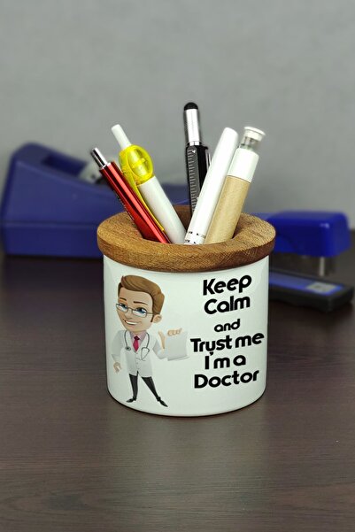 Hediyelen Suport pentru stilou din ceramică Doctor