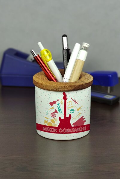 Hediyelen Suport pentru stilou din ceramică pentru profesor de muzică