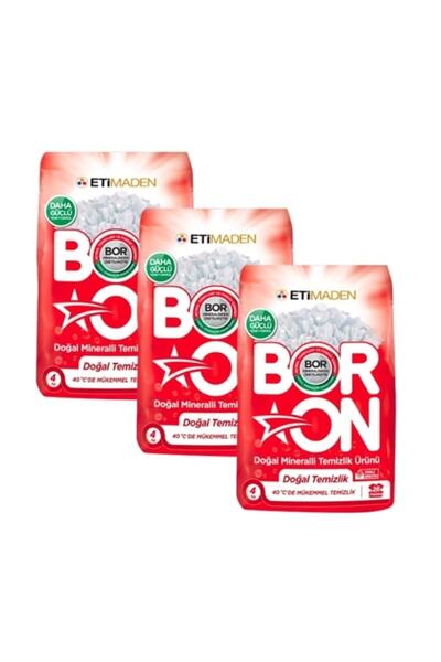 Boron Doğal Mineralli Temizlik Ürünü Beyazlar Için 4 Kg X 3 Adet