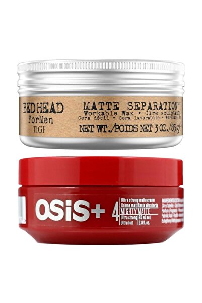 SCHWARZKOPF HAIR MASCARA Osis Mighty Matte Wax 85 ml+tigi Matte Separation Mat Wax 85 ml