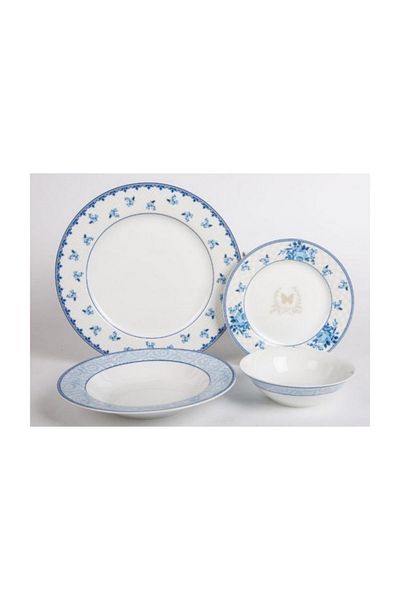 Tantitoni Porselen Blue Dreams Desenli 24 Parca Yemek Takimi Macy Hjcswp 24bd Trendyol
