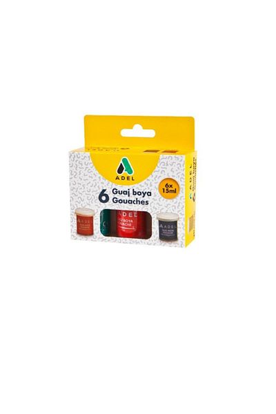 ADEL OYUNCAK Adel Gouache Paint 15 ml12 Colors