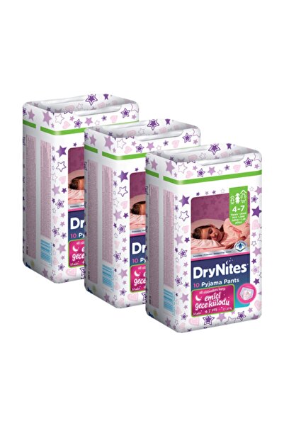 Huggies Dry Nites Kız Gece Külodu Small 10 Lu X 3 Adet