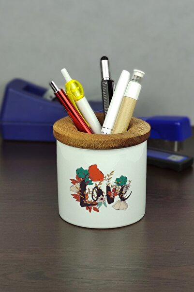 Hediyelen Suport pentru stilou din ceramică Love