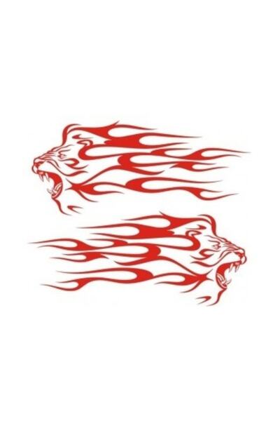 TSC Flaming Lion Sticker Car Sticker Pasting