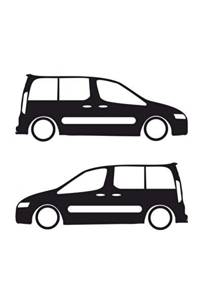 TSC Peugeot Partner Tepe Arka Kelebek Cam Sticker