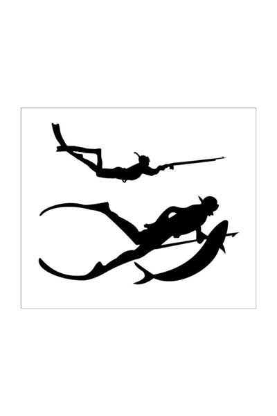 TSC Speargun Diver And Fishing Sticker Car Sticker