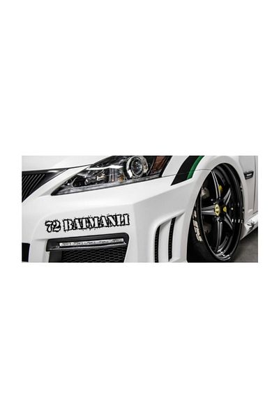 TSC Batmanli 72 Plate Car Auto Sticker Paste 2 Pieces