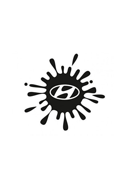 TSC ملصق سيارة هيونداي بمظهر رش الطلاء 15 سم 2 قطعة