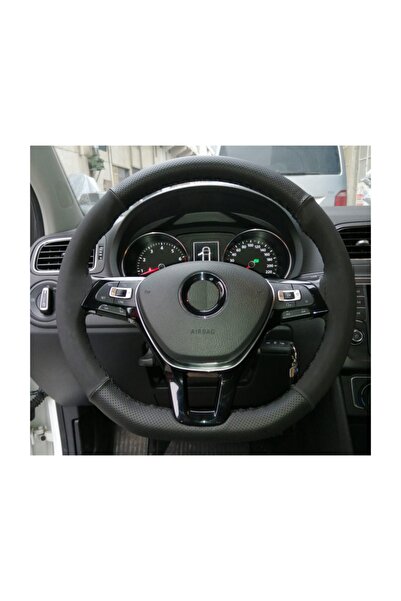 PROTEC Deri - Alcantara Model Dikişli Direksiyon Kılıfı