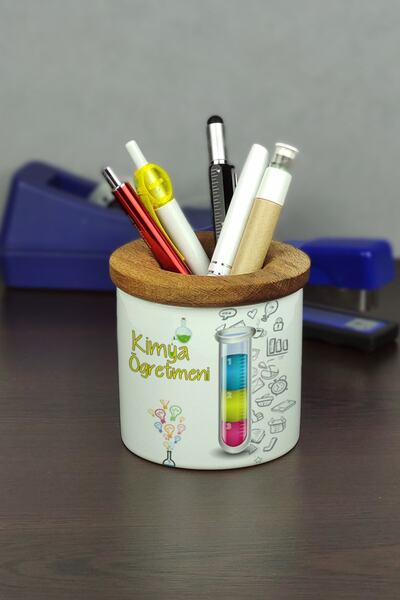 Hediyelen Suport pentru stilou din ceramică pentru profesor de chimie