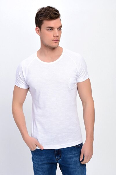 DYNAMO T-Shirt - Weiß - Slim Fit